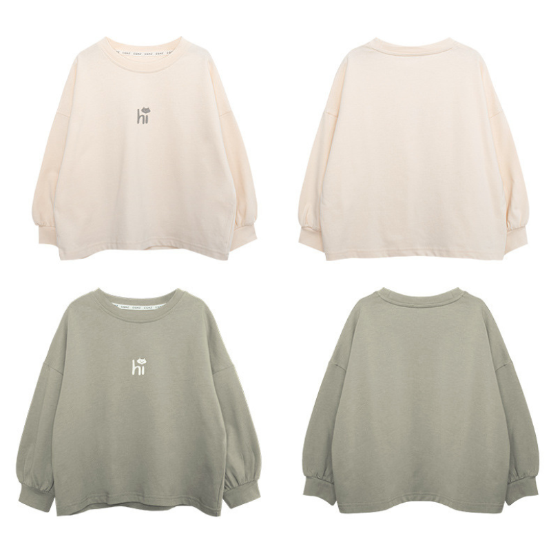 純棉クルーネックTシャツ