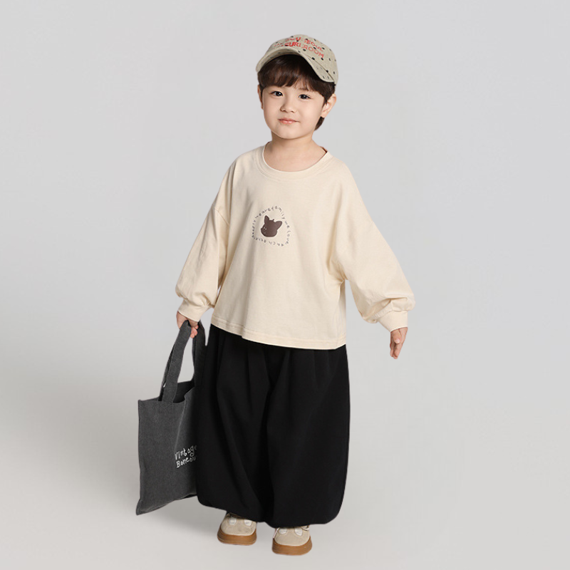 バルーン純綿ロングパンツ