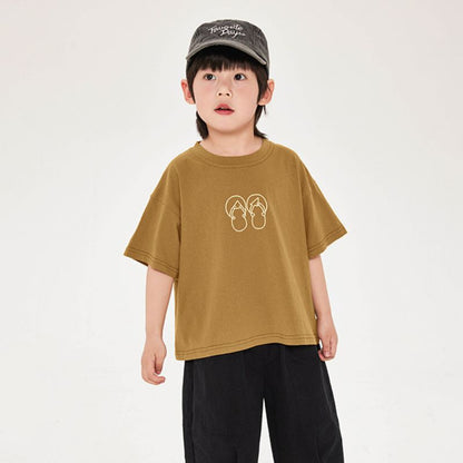 サンダルイメージプリントTシャツ