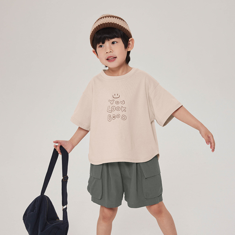 線描きプリントＴシャツ