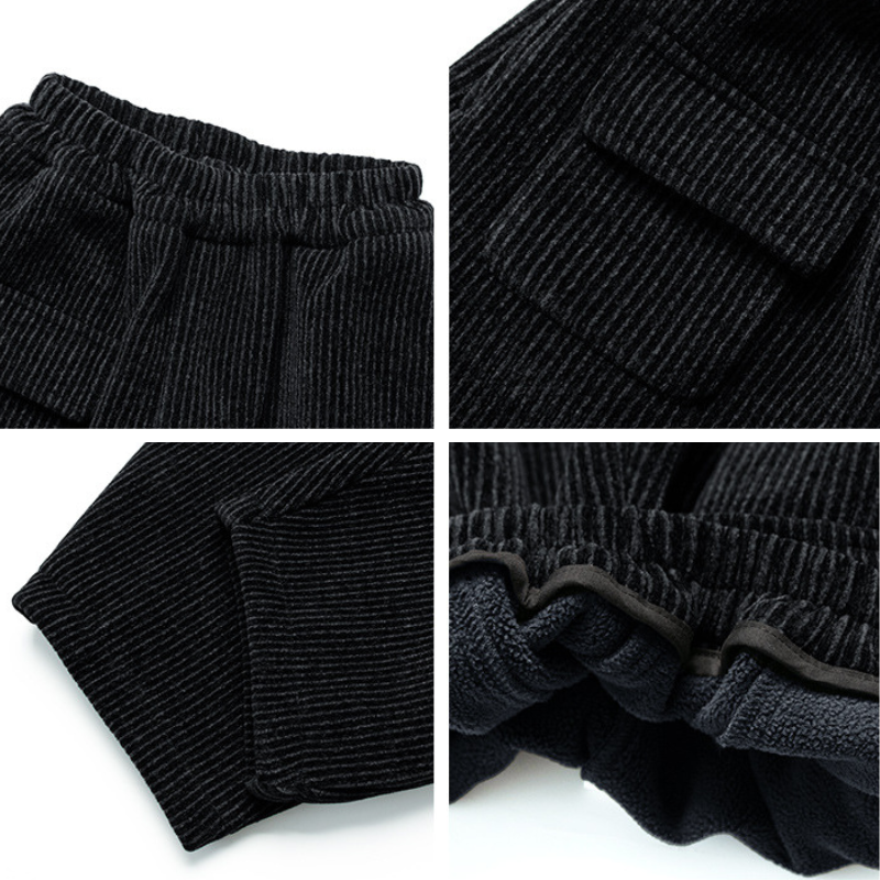 裏ボアシェニール織りパンツ