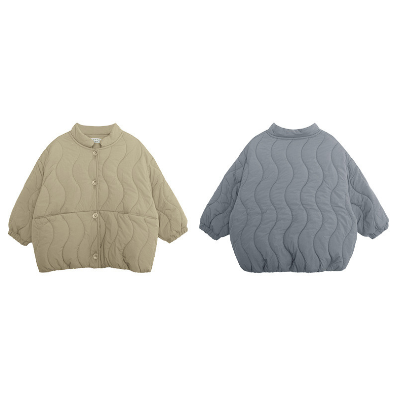 ウェーブキルト中綿ジャケット