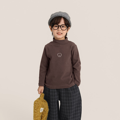 ワンポイントプリントハーフタートルカットソー