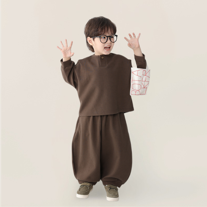 ヘンリーネックスウェットセットアップ