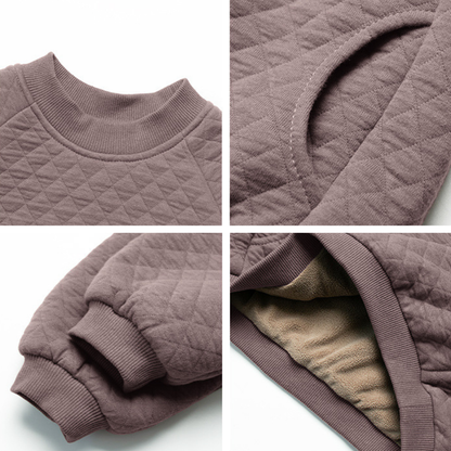 裏ボアキルティングスウェット
