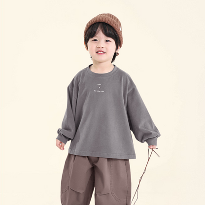 英文プリントクルーネックTシャツ