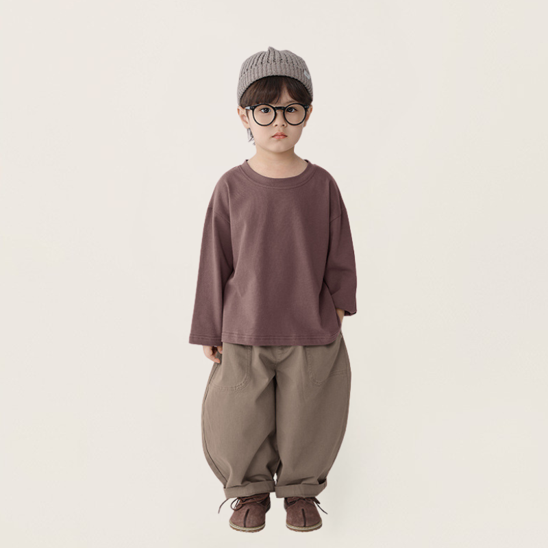 ベーシック純綿ロングパンツ