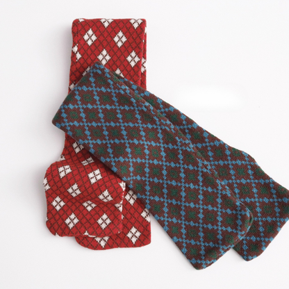 綿100%チェックマフラー