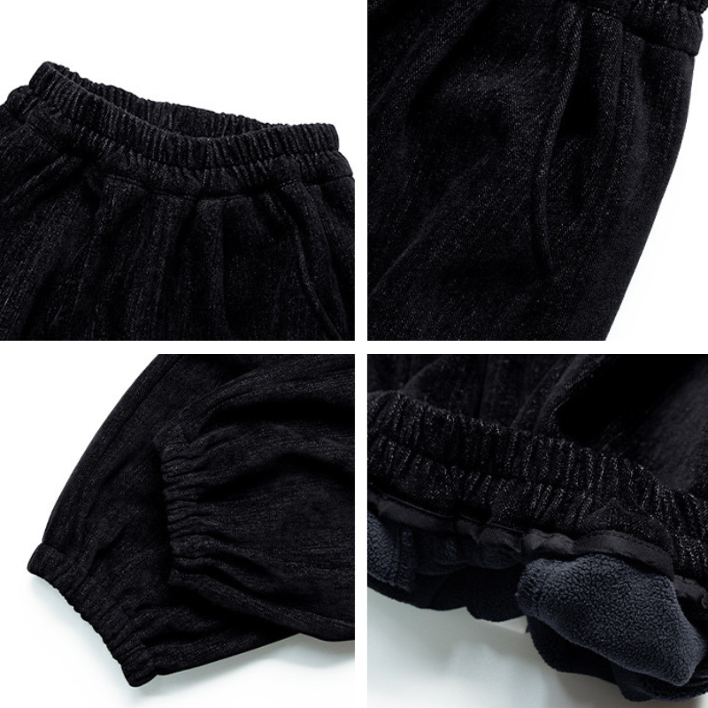 デニム風裏ボアパンツ