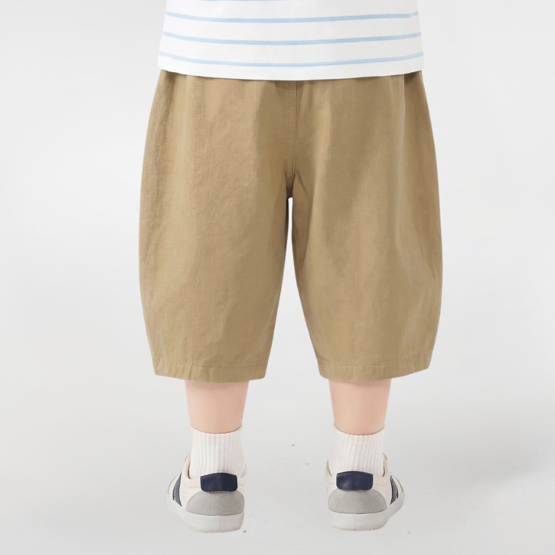丈夫純棉七分パンツ