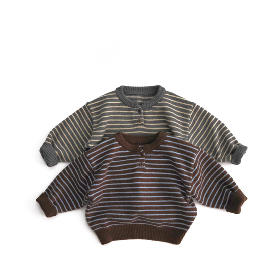 定番ボーダーニットセーター