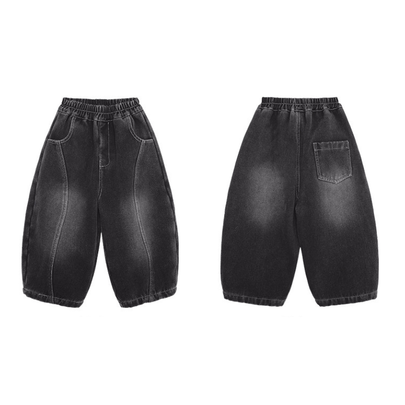 ヴィンテージ加工裏ボアデニムパンツ