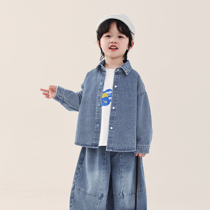 純色デニムジャケット