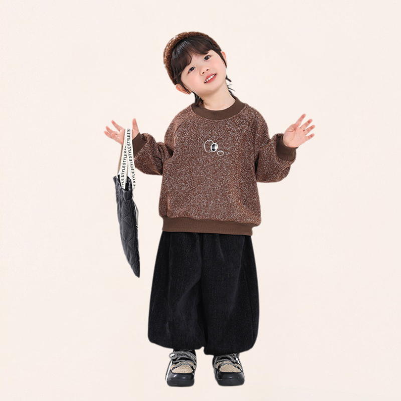 デニム風裏ボアパンツ