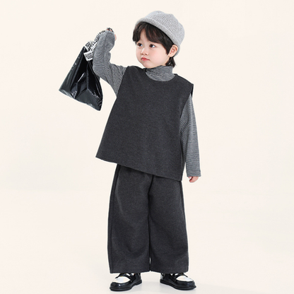 ベストとストレートパンツ2点セット