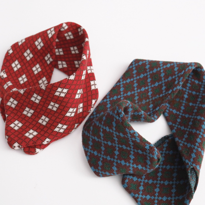 綿100%チェックマフラー