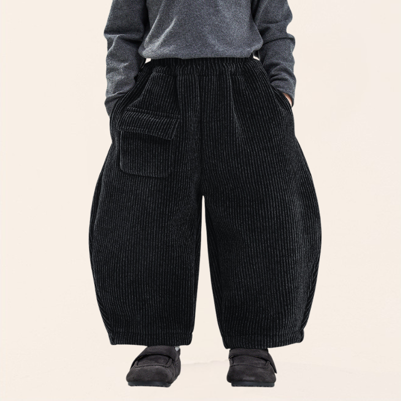 裏ボアシェニール織りパンツ