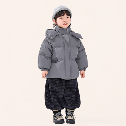 チェック柄裾リブ裏ボアパンツ