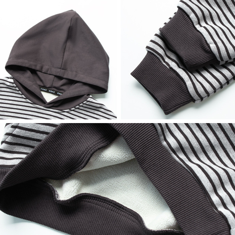 細ボーダーフーディー