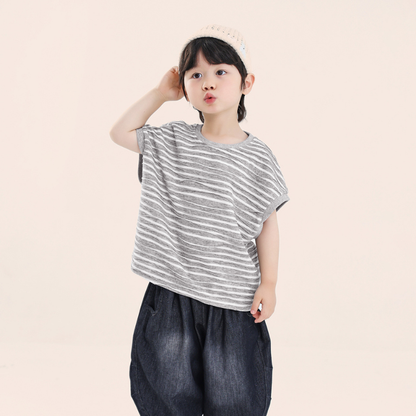 ジャカードボーダー半袖Tシャツ