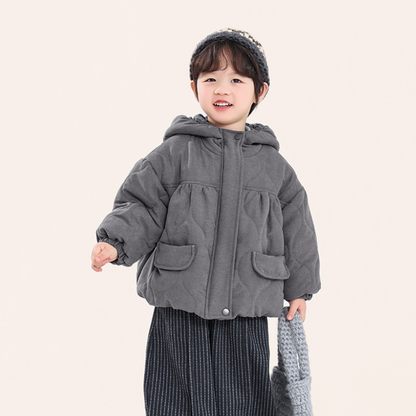 クマ耳中綿コート