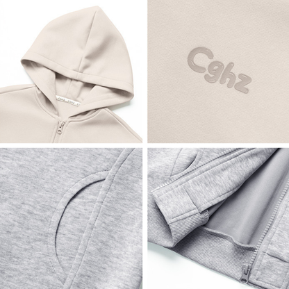 小文字ロゴジップアップパーカー