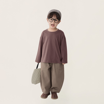 ベーシック純綿ロングパンツ