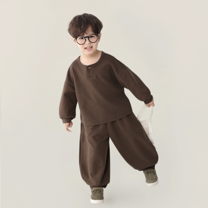 ヘンリーネックスウェットセットアップ