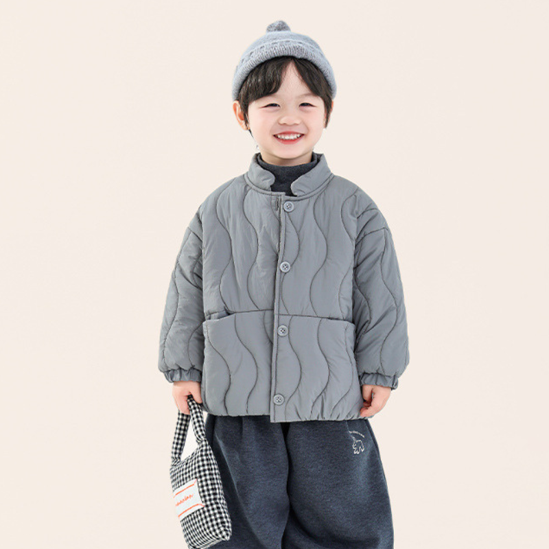 ウェーブキルト中綿ジャケット