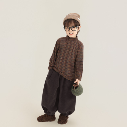 コーデュロイバルーンパンツ裏ボア仕様