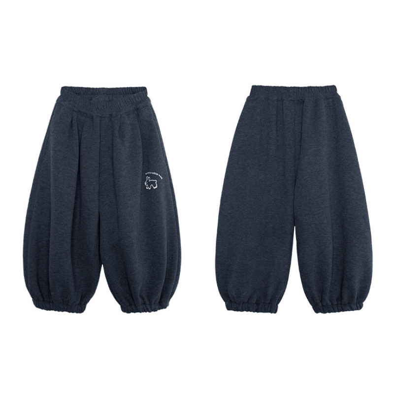 グレー裏ボアバルーンパンツ