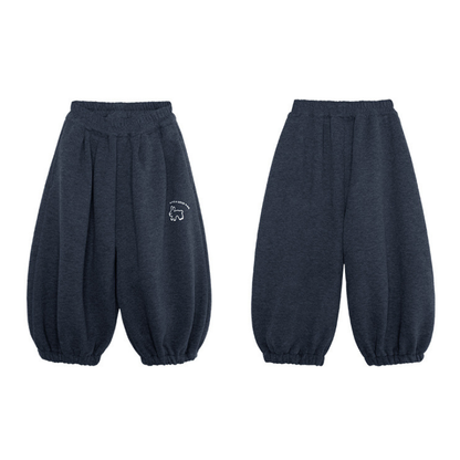 グレー裏ボアバルーンパンツ