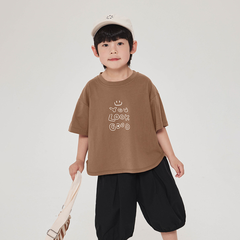 線描きプリントＴシャツ