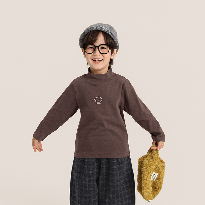 ワンポイントプリントハーフタートルカットソー