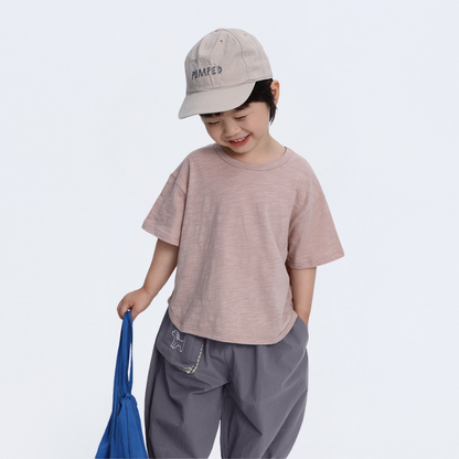 竹節棉コットン半袖T