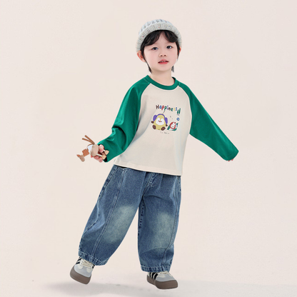 ヴィンテージ加工デニムパンツ