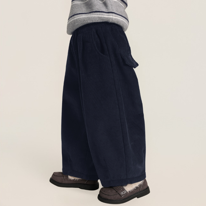 裏ボアコーデュロイワイドパンツ