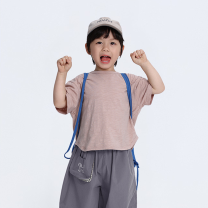 竹節棉コットン半袖T