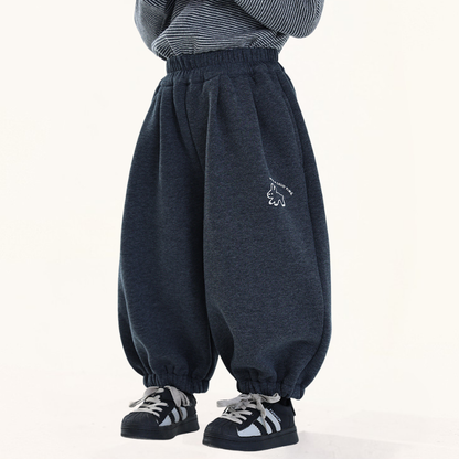 グレー裏ボアバルーンパンツ