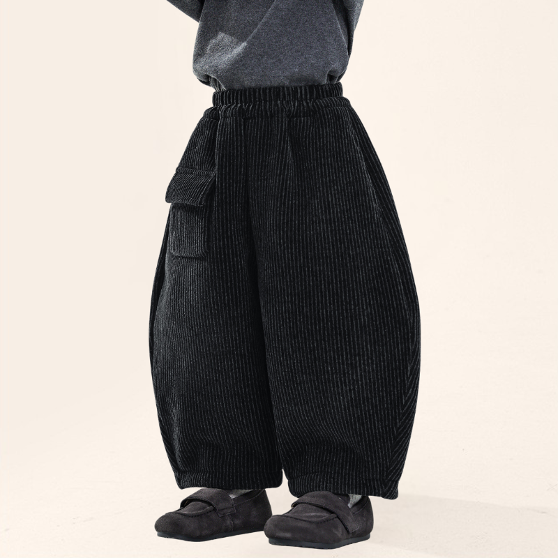 裏ボアシェニール織りパンツ