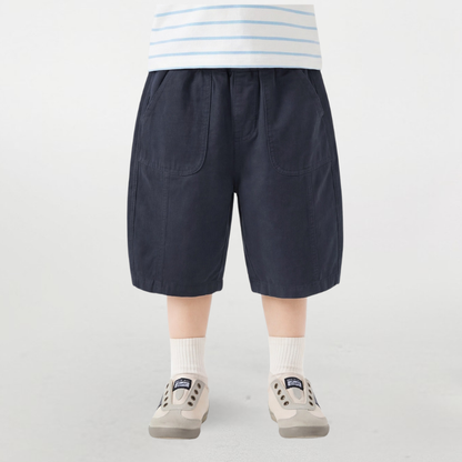 丈夫純棉七分パンツ