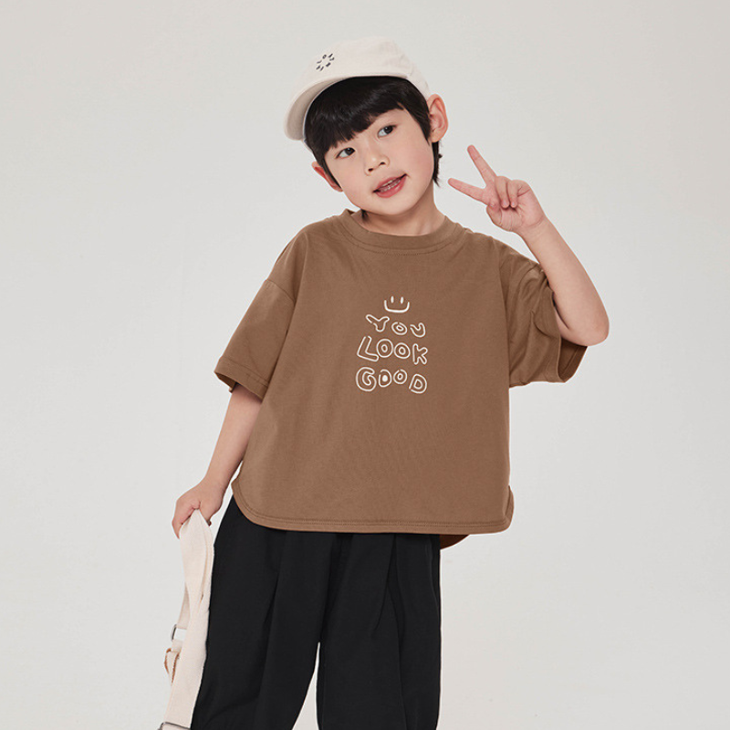 線描きプリントＴシャツ