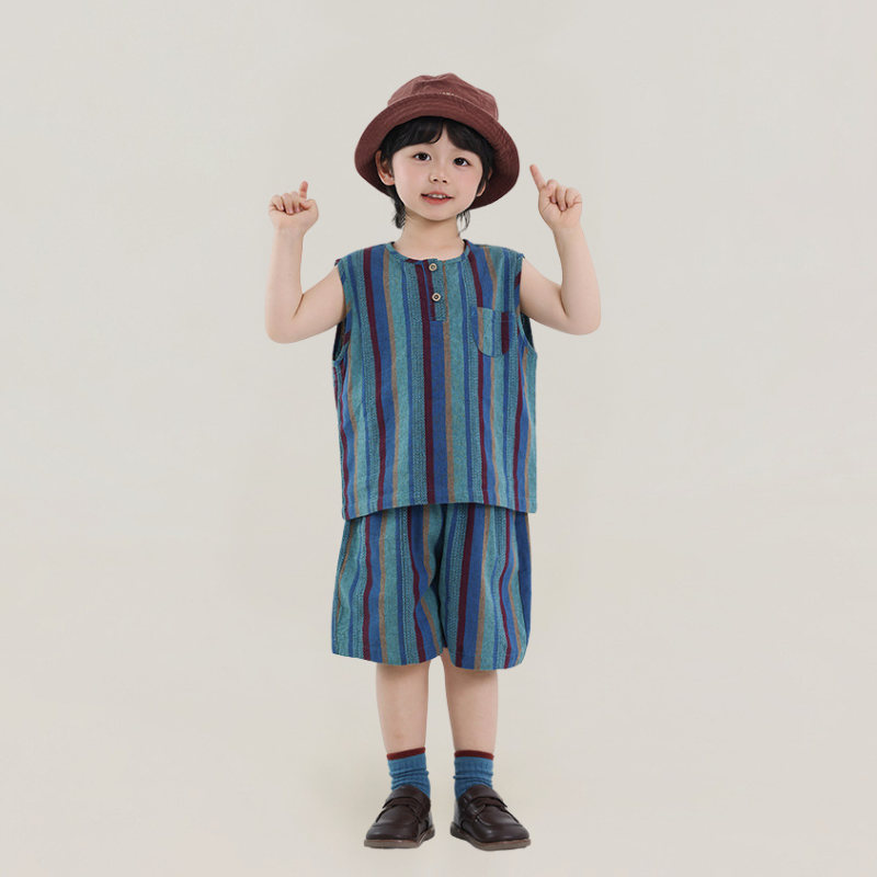 カラフルストライプ2点セット