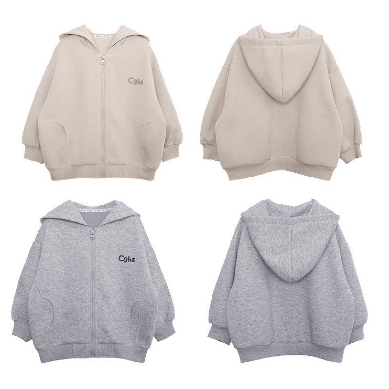 小文字ロゴジップアップパーカー