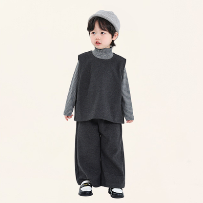 ベストとストレートパンツ2点セット
