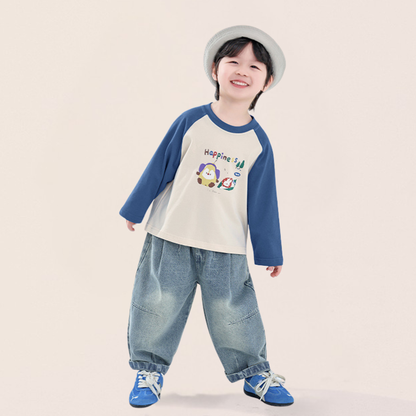 2色ヴィンテージカラーデニムパンツ