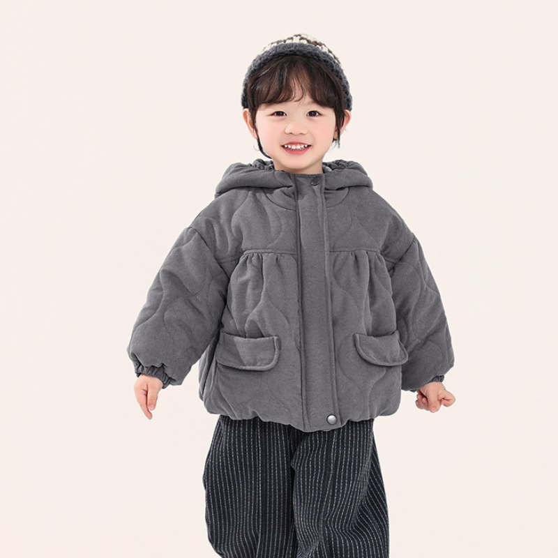 クマ耳中綿コート