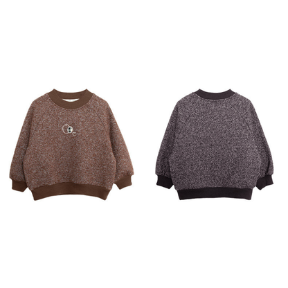 胸元刺繍スウェット