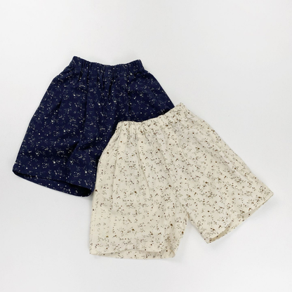 小花柄ハーフパンツ