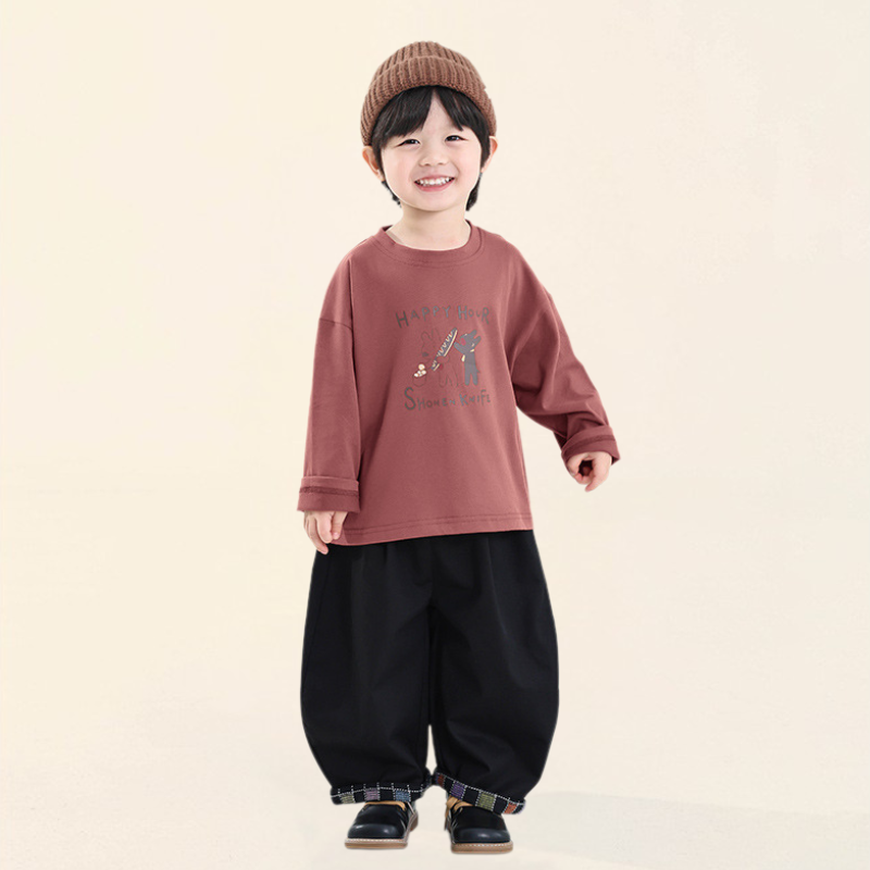 カラフルチェック巻き裾パンツ